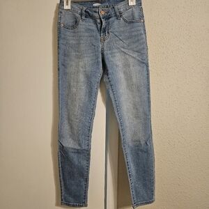 Old Navy Blue Super Skinny Jeans Size 2 Petite